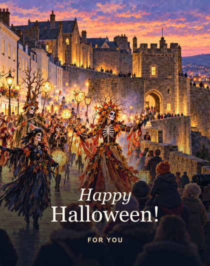 Carnival of the Dead, Derry/Londonderry Halloween card