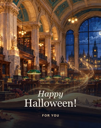 Stories after dark, Glasgow Halloween card
